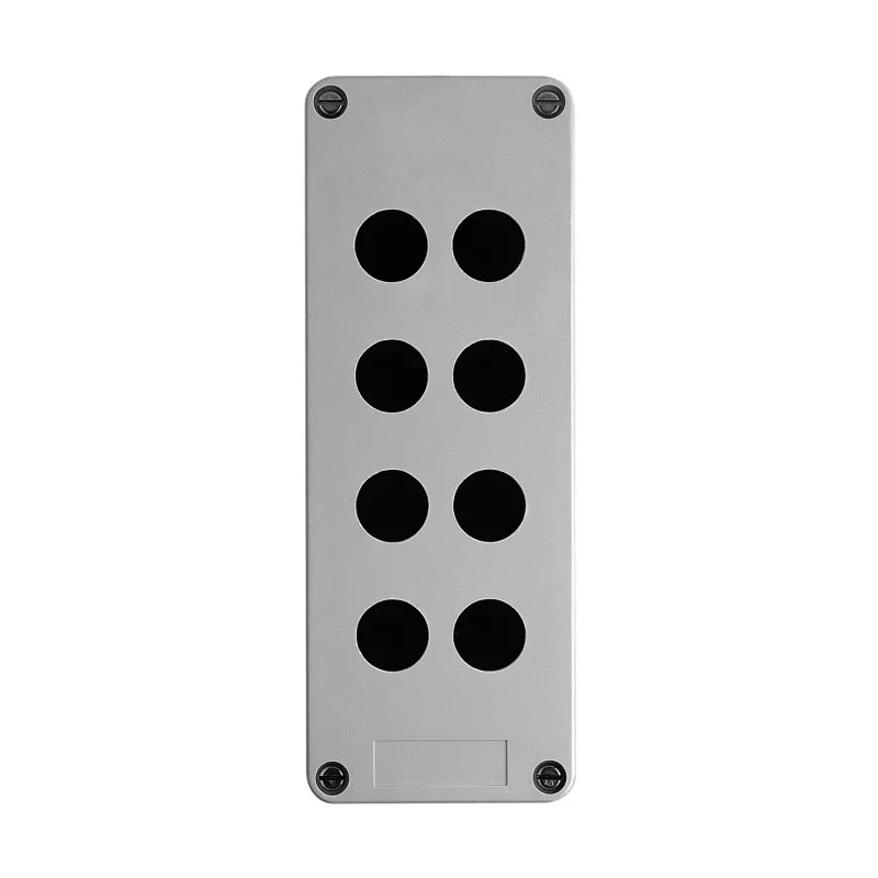 Schneider Electric Grey Glass Reinforced Plastic Harmony XAP Push Button Enclosure 8 Hole 22mm Diameter XAPA2108