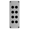 Schneider Electric Grey Glass Reinforced Plastic Harmony XAP Push Button Enclosure 8 Hole 22mm Diameter XAPA2108