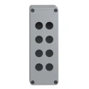 Schneider Electric Grey Glass Reinforced Plastic Harmony XAP Push Button Enclosure 8 Hole 22mm Diameter XAPA2108