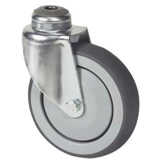 Tente Swivel Castor 160 kg Load Capacity 125 mm Wheel Diameter Polypropylene 2340PIP125P30-13