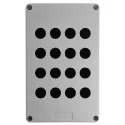 Schneider Electric Grey Glass Reinforced Plastic Harmony XAP Push Button Enclosure 16 Hole 22 mm Diameter XAPA3116