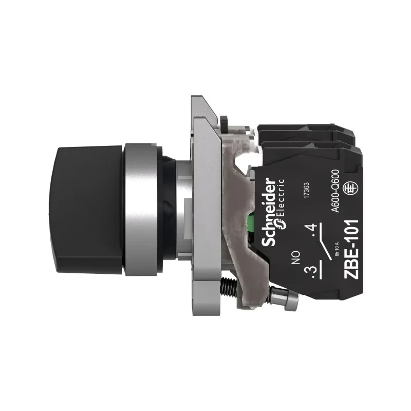 Schneider Electric Harmony XB4 Stay Put Handle Rotary Selector Switch NC + NO 2 Positions XB4BD25EX