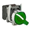 Schneider Electric Selector Switch Green Standard Handle, NC + NO Contacts, 2 Positions, IP67/IP69/IP66, Harmony XB4BK123G5