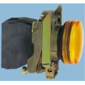 Schneider Electric Panel Mount Green LED Pilot Light Harmony XB4 22 mm Cutout 120V ac/dc IP65 Round XB4BVBG3EX