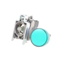 Schneider Electric Panel Mount Green LED Pilot Light Harmony XB4 22 mm Cutout 120V AC IP66 IP67 IP69K Round XB4BVG3