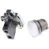 Schneider Electric Panel Mount White LED Pilot Light Harmony XB4 22mm Cutout 120V ac IP66 IP67 IP69K XB4BVG1