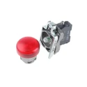 Schneider Electric Panel Mount Red LED Pilot Light Harmony XB4 22 mm Cutout 24V AC/DC IP65 Round XB4BVB4EX