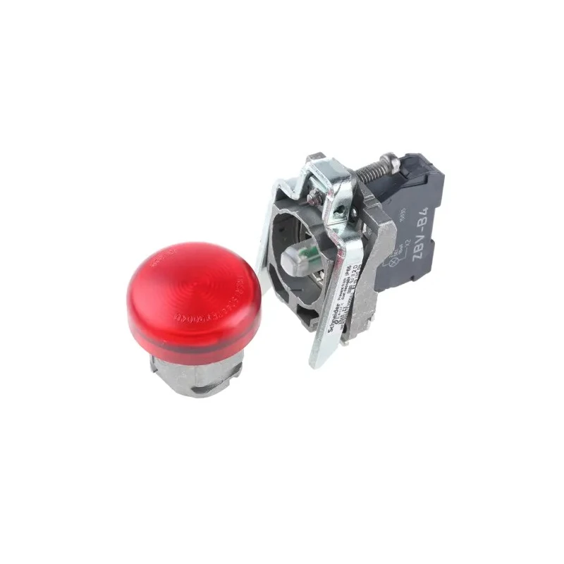 Schneider Electric Panel Mount Red LED Pilot Light Harmony XB4 22 mm Cutout 24V AC/DC IP65 Round XB4BVB4EX