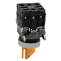 Schneider Electric Harmony XB4 Yellow Standard Handle Selector Switch Illuminated 2 Positions 1 NO/1 NC 22mm XB4BK125B5
