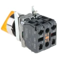Schneider Electric Harmony XB4 Yellow Standard Handle Selector Switch Illuminated 2 Positions 1 NO/1 NC 22mm XB4BK125B5