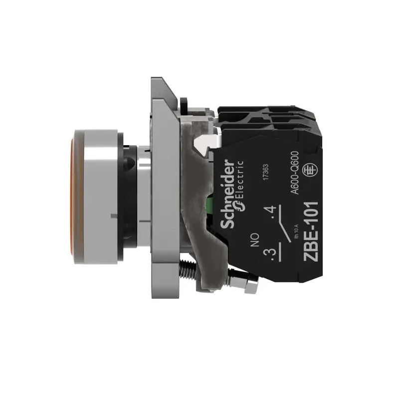 Schneider Electric Harmony XB4 Series Illuminated Push Button Switch Spring Return Panel Mount 22 mm Cutout SPDT XB4BW35G5