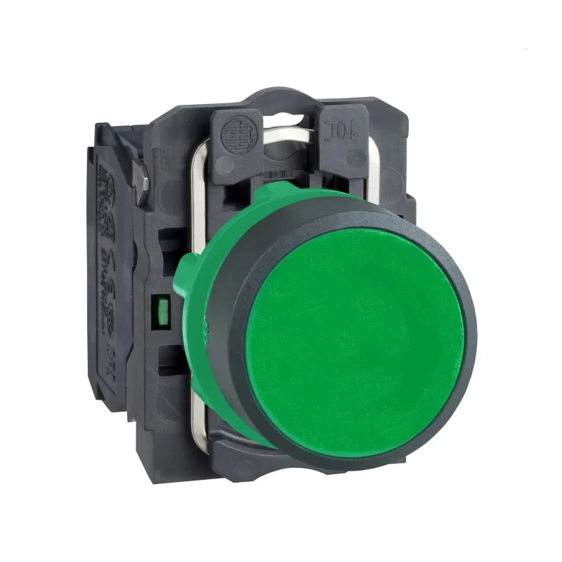 Schneider Electric Harmony XB5 Series Push Button Switch, Spring Return, Panel Mount, 22 mm Cutout, SPST Contact XB5AA31