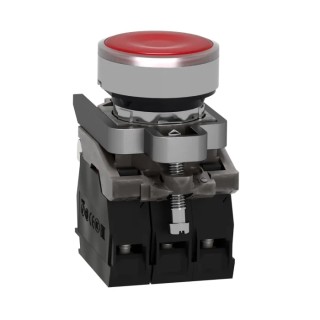 Schneider Electric Harmony XB4 Series Illuminated Push Button Switch, Spring Return, Panel Mount, 22 mm Cutout XB4BW34G5