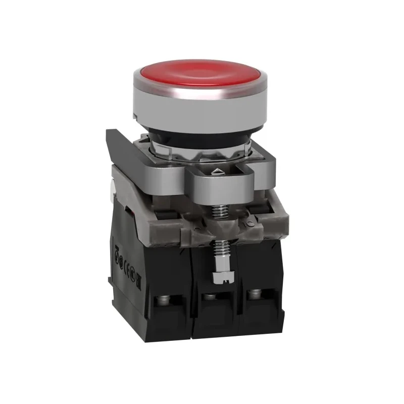 Schneider Electric Harmony XB4 Series Illuminated Push Button Switch, Spring Return, Panel Mount, 22 mm Cutout XB4BW34G5