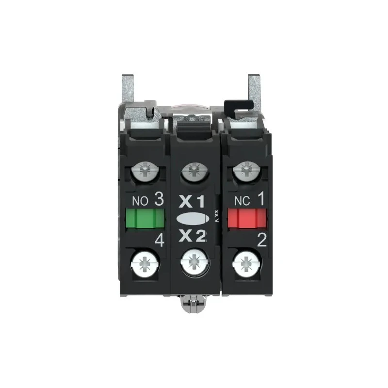 Schneider Electric Harmony XB4 Series Illuminated Push Button Switch, Spring Return, Panel Mount, 22 mm Cutout XB4BW34G5