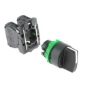 Schneider Electric Selector Switch 3 Positions with 2 NO Contacts 22.5mm Cutout Diameter IP67 IP69K XB5AD33