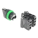 Schneider Electric Selector Switch 3 Positions with 2 NO Contacts 22.5mm Cutout Diameter IP67 IP69K XB5AD33
