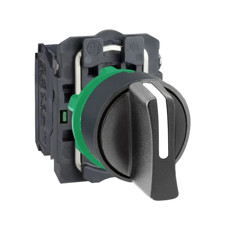 Schneider Electric Selector Switch 3 Positions with 2 NO Contacts 22.5mm Cutout Diameter IP67 IP69K XB5AD33