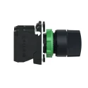 Schneider Electric Selector Switch 3 Positions with 2 NO Contacts 22.5mm Cutout Diameter IP67 IP69K XB5AD33