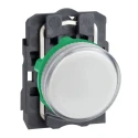Schneider Electric Panel Mount White LED Pilot Light Harmony XB5 22 mm Cutout 250V IP67 IP66 Round XB5AV61