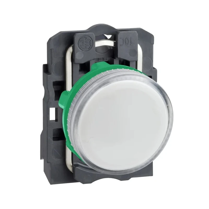 Schneider Electric Panel Mount White LED Pilot Light Harmony XB5 22 mm Cutout 250V IP67 IP66 Round XB5AV61