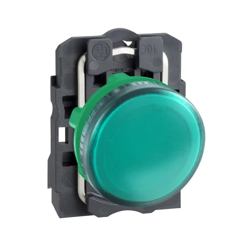 Schneider Electric Panel Mount Green LED Pilot Light Harmony XB5 22 mm Cutout 250V IP67 IP66 XB5AV63