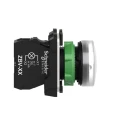Schneider Electric Panel Mount White LED Pilot Light Harmony XB5 22 mm Cutout 24V AC/DC IP67 IP66 Round XB5AVB1