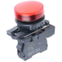 Schneider Electric Panel Mount Red LED Pilot Light Harmony XB5 22 mm Cutout 120V AC IP67 IP66 XB5AVG4