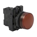 Schneider Electric Panel Mount Red LED Pilot Light 24V ac/dc, 22 mm Cutout, IP67 IP69K IP66, Harmony XB5 XB5AVB4
