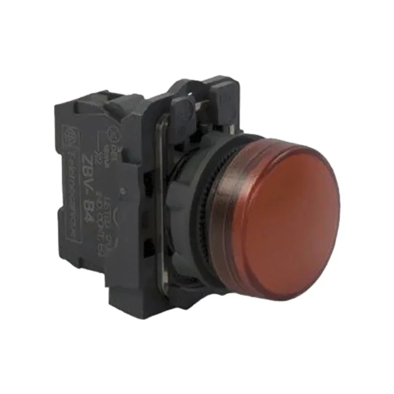 Schneider Electric Panel Mount Red LED Pilot Light 24V ac/dc, 22 mm Cutout, IP67 IP69K IP66, Harmony XB5 XB5AVB4
