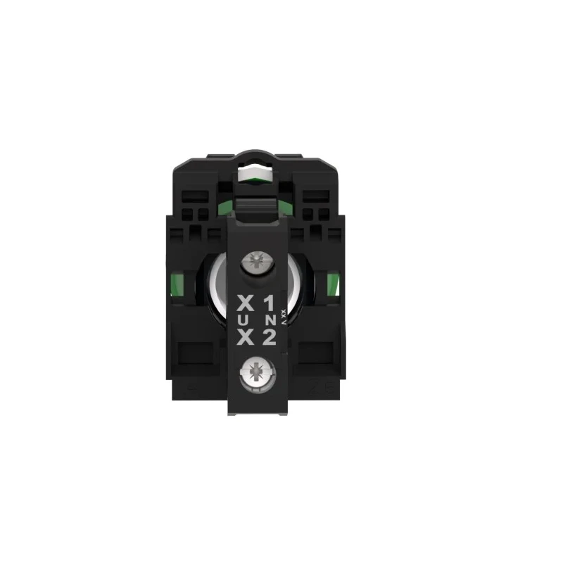 Schneider Electric Panel Mount Green LED Pilot Light Harmony XB5 22 mm Cutout 24V AC/DC IP67 IP69K IP66 Round XB5AVB3