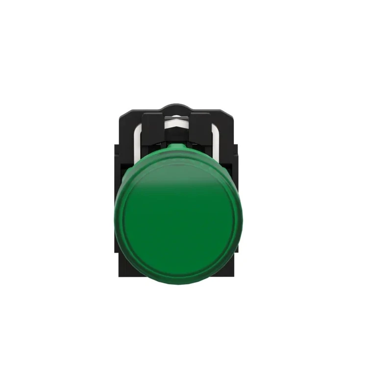 Schneider Electric Panel Mount Green LED Pilot Light Harmony XB5 22 mm Cutout 24V AC/DC IP67 IP69K IP66 Round XB5AVB3