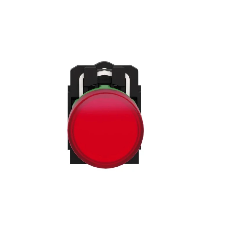 Schneider Electric Panel Mount Red LED Pilot Light 24V ac/dc, 22 mm Cutout, IP67 IP69K IP66, Harmony XB5 XB5AVB4