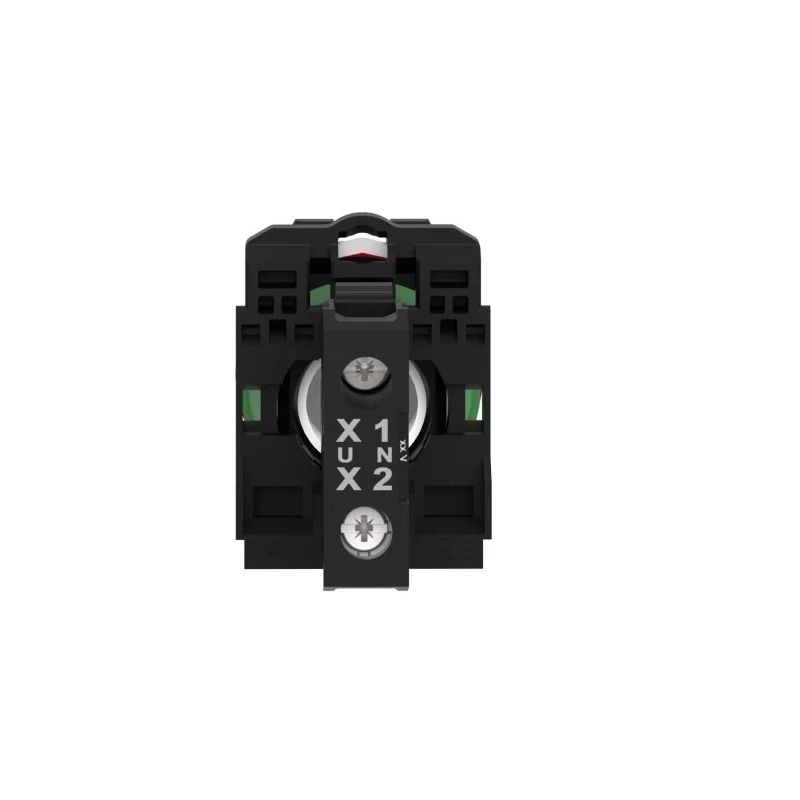 Schneider Electric Panel Mount Red LED Pilot Light 24V ac/dc, 22 mm Cutout, IP67 IP69K IP66, Harmony XB5 XB5AVB4