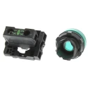 Schneider Electric Panel Mount Green LED Pilot Light Harmony XB5 22 mm Cutout 24V AC/DC IP67 IP69K IP66 Round XB5AVB3