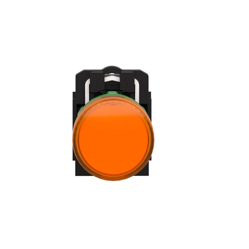 Schneider Electric Panel Mount Orange LED Pilot Light, Harmony XB5, 22 mm Cutout, 24V AC/DC, IP66 IP67, Round XB5AVB5