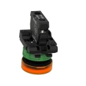 Schneider Electric Panel Mount Orange LED Pilot Light, Harmony XB5, 22 mm Cutout, 24V AC/DC, IP66 IP67, Round XB5AVB5