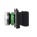 Schneider Electric Harmony XB5 Panel Mount White LED Pilot Light 22 mm Cutout, 240V AC, IP67, IP66, Round XB5AVM1