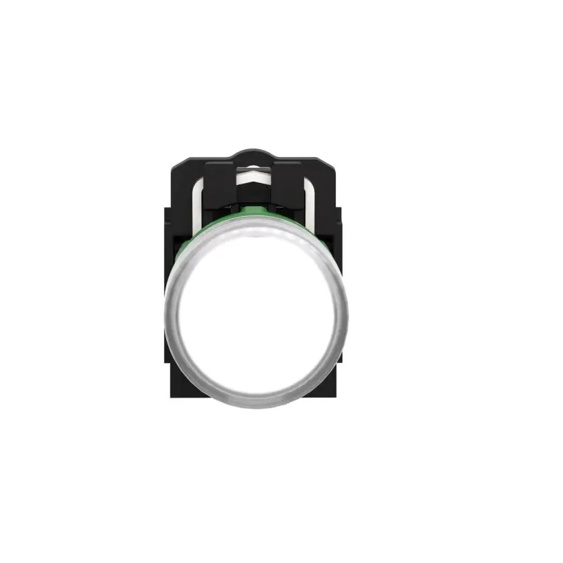 Schneider Electric Harmony XB5 Panel Mount White LED Pilot Light 22 mm Cutout, 240V AC, IP67, IP66, Round XB5AVM1