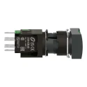 Schneider Electric Harmony XB6 Series Illuminated Push Button Switch, Spring Return, Panel Mount, 16 mm Cutout XB6DW3B1B