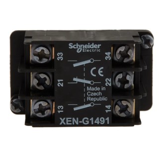 Schneider Electric Harmony Series Contact Block 60V 10A 2 NO/1 NC XENG1491