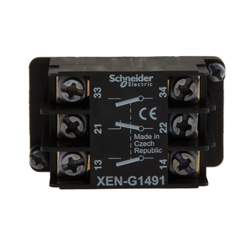 Schneider Electric Harmony Series Contact Block 60V 10A 2 NO/1 NC XENG1491