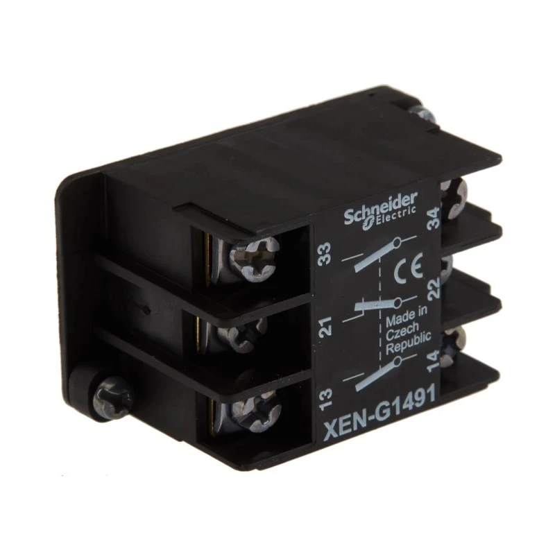 Schneider Electric Harmony Series Contact Block 60V 10A 2 NO/1 NC XENG1491