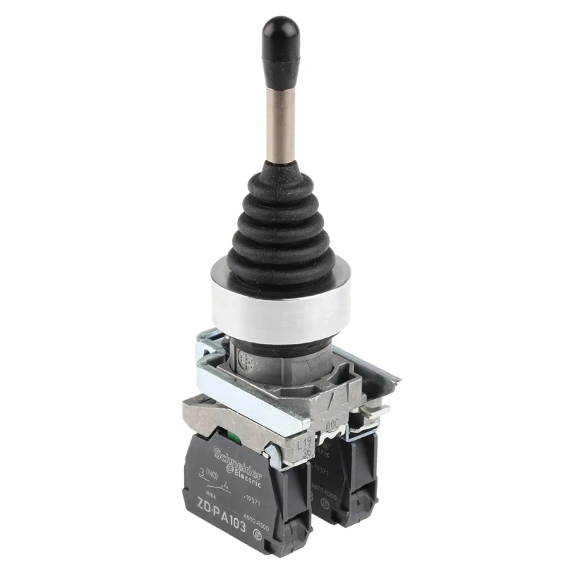 Schneider Electric Harmony XD4 2-Axis Joystick Lever Stay Put IP66 600V AC 220mA XD4PA12