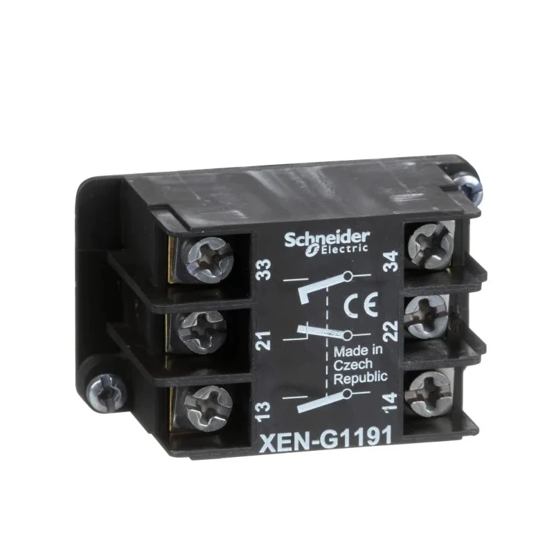 Schneider Electric Harmony Series Contact Block, 600V Voltage, 10A Current, 2 NO/1 NC Configuration XENG1191