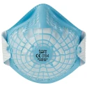 Skytec Alpha Flow Series FFP2 Disposable Face Mask 20 Per Pack Blue with Adjustable Nose Clips FFP2