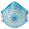 Skytec Alpha Flow Series FFP2 Disposable Face Mask 20 Per Pack Blue with Adjustable Nose Clips FFP2