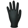 Polyco Healthline Finite Black Black Nitrile Disposable Gloves Size 10/XL GL1005