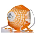 Skytec Alpha Flow Series FFP3 Disposable Face Mask Valved Shell, Adjustable Nose Clips, Orange, 10 Per Pack FFP3