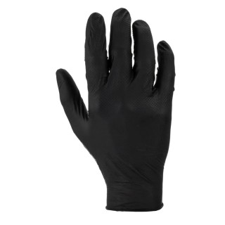 Polyco Healthline Black Nitrile Disposable Gloves Box of 100 GL100